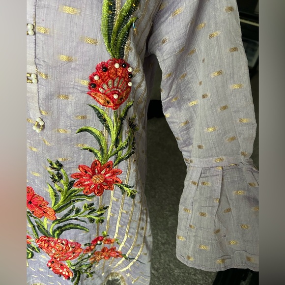 5/$25 Handmade vintage beaded and embroidered Middle Eastern style dress - Picture 5 of 16